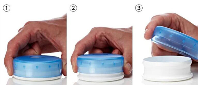 Child Resistant Plastic squeeze jar