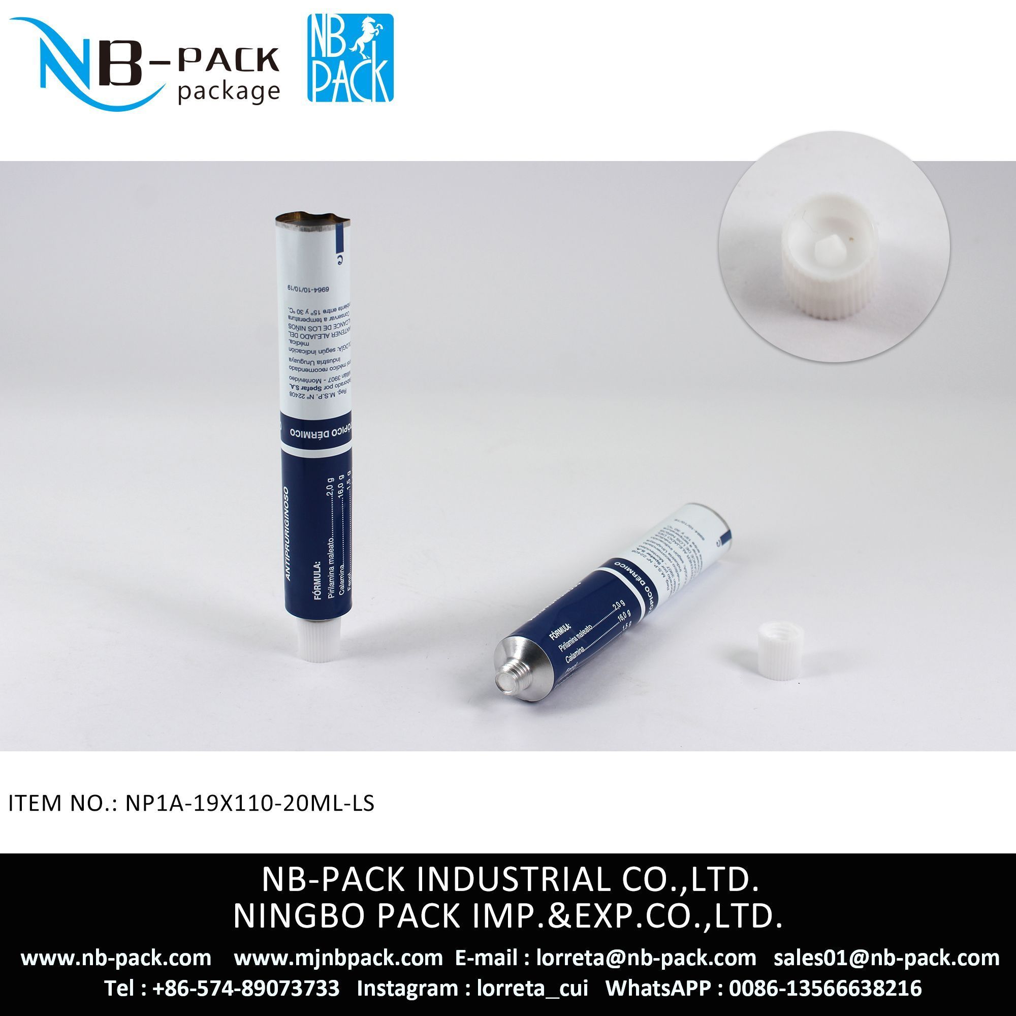 20ml Aluminum Collapsible Tube