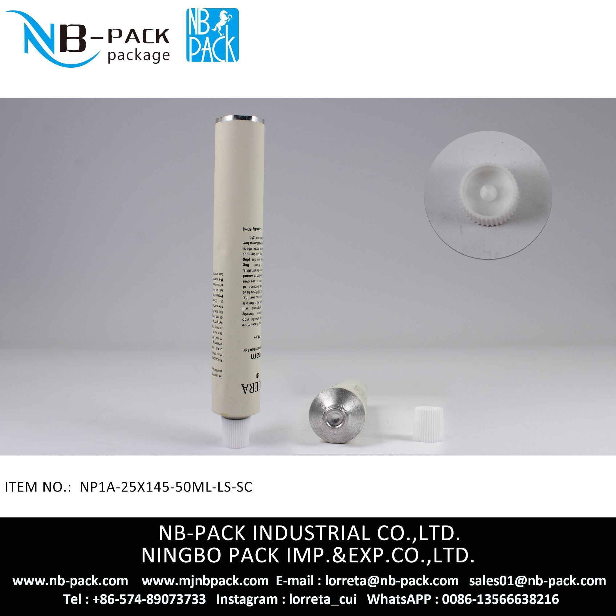50ml Aluminum Collapsible Tube