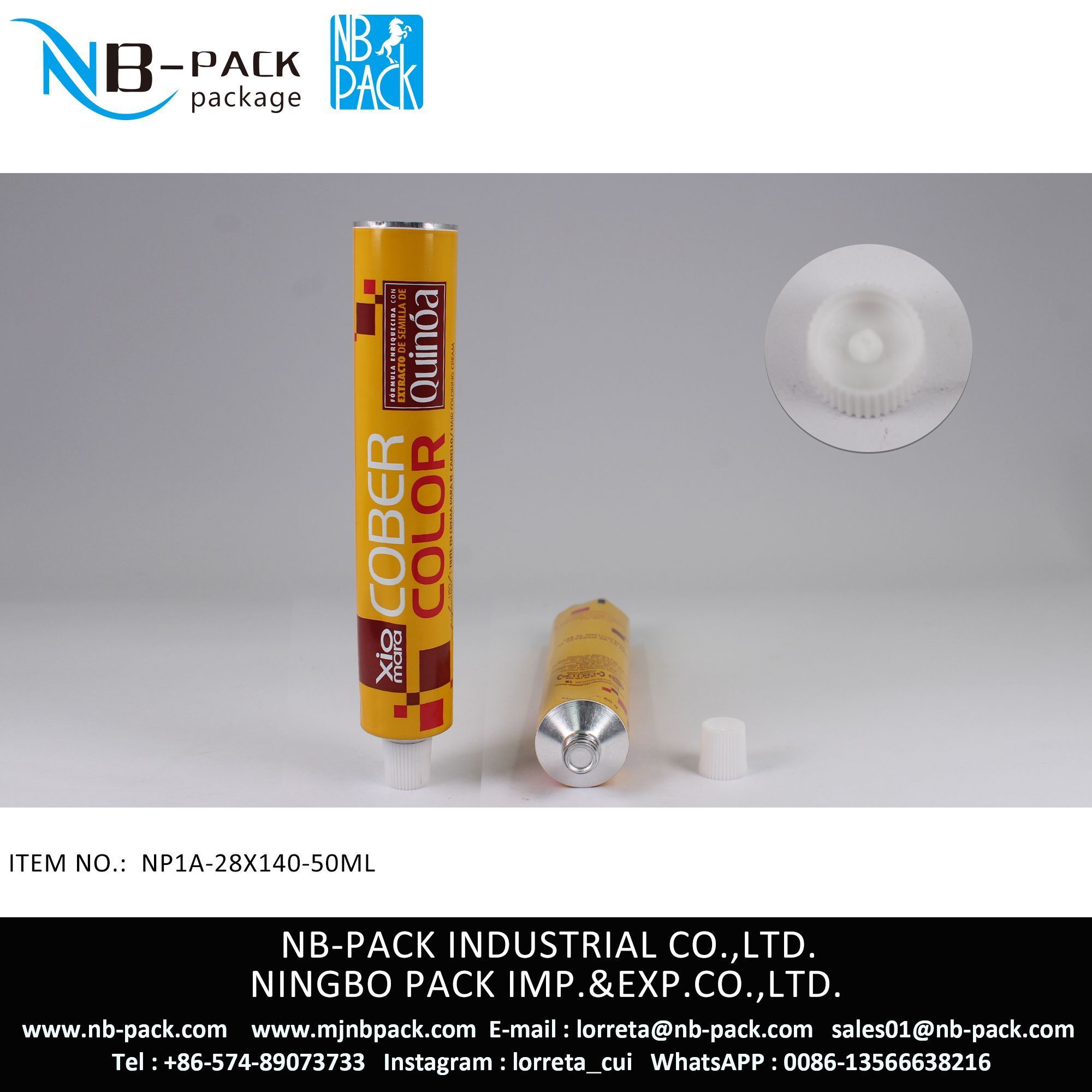 50ml Aluminum Collapsible Tube