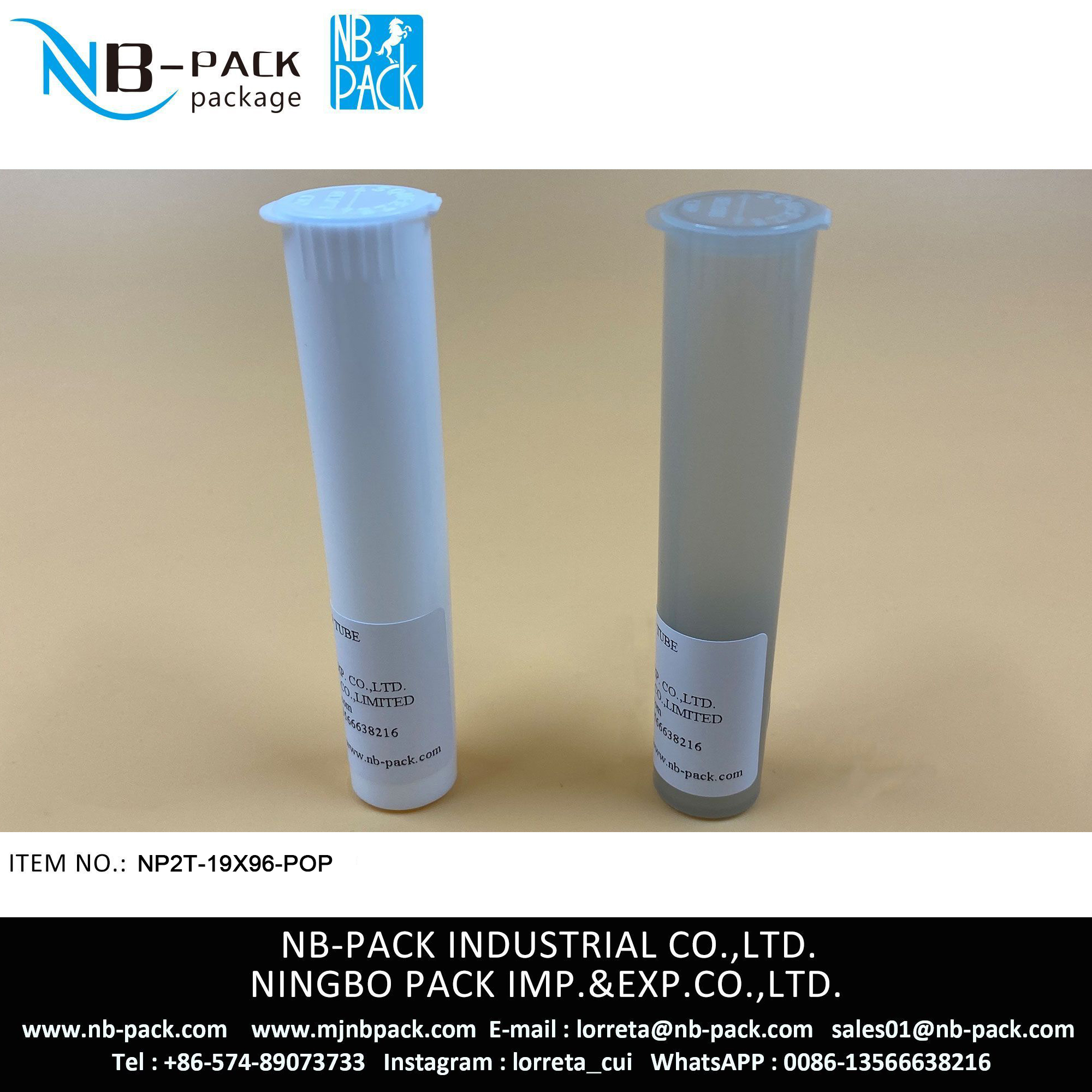 96mm Pop Top Pre Roll Tube