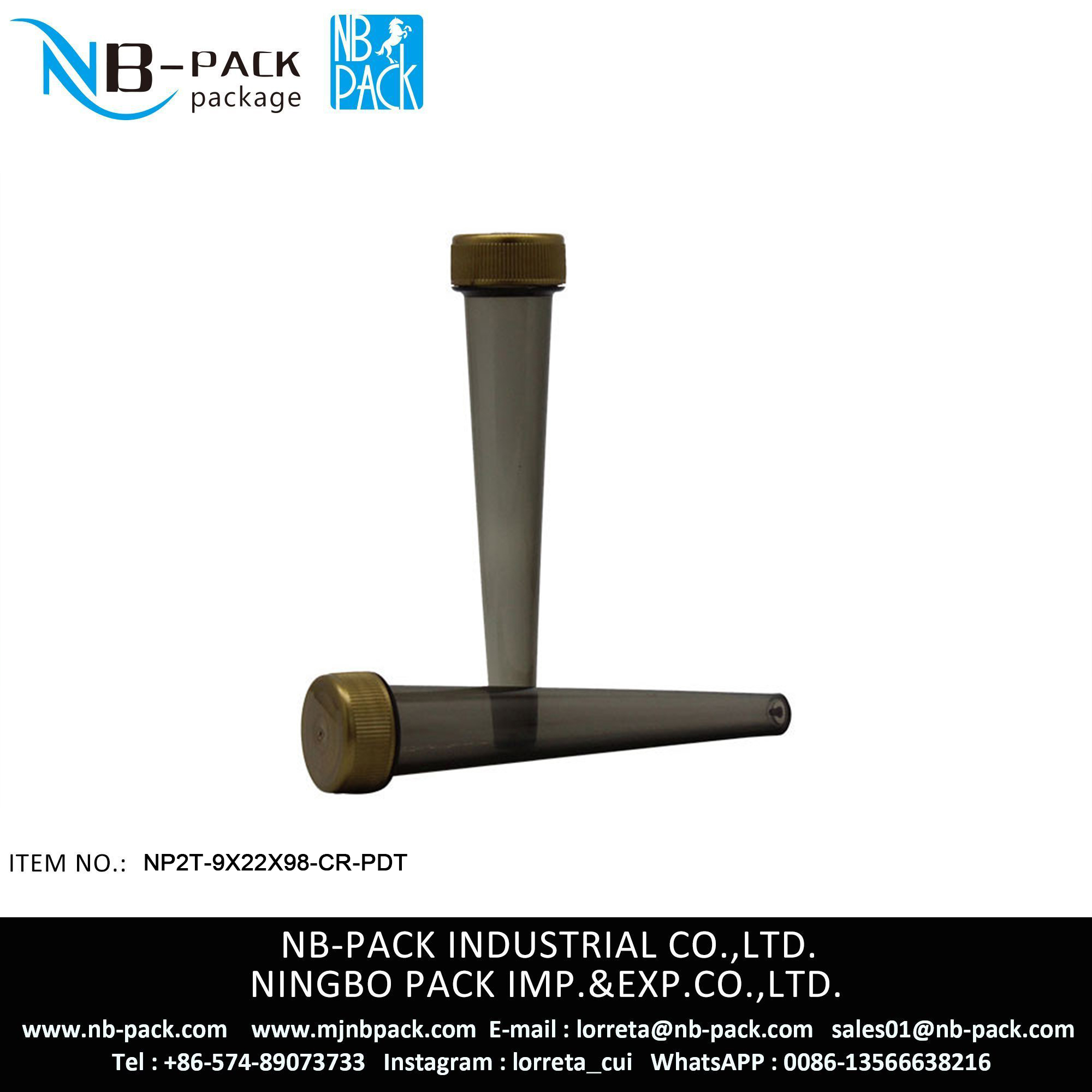 98mm Child Resistant Push & Turn Pre Roll Tube