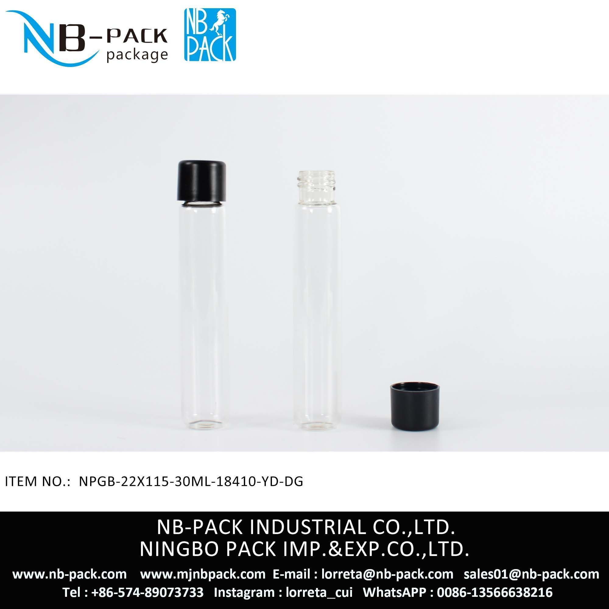115mm Child Resistant Glass Tube