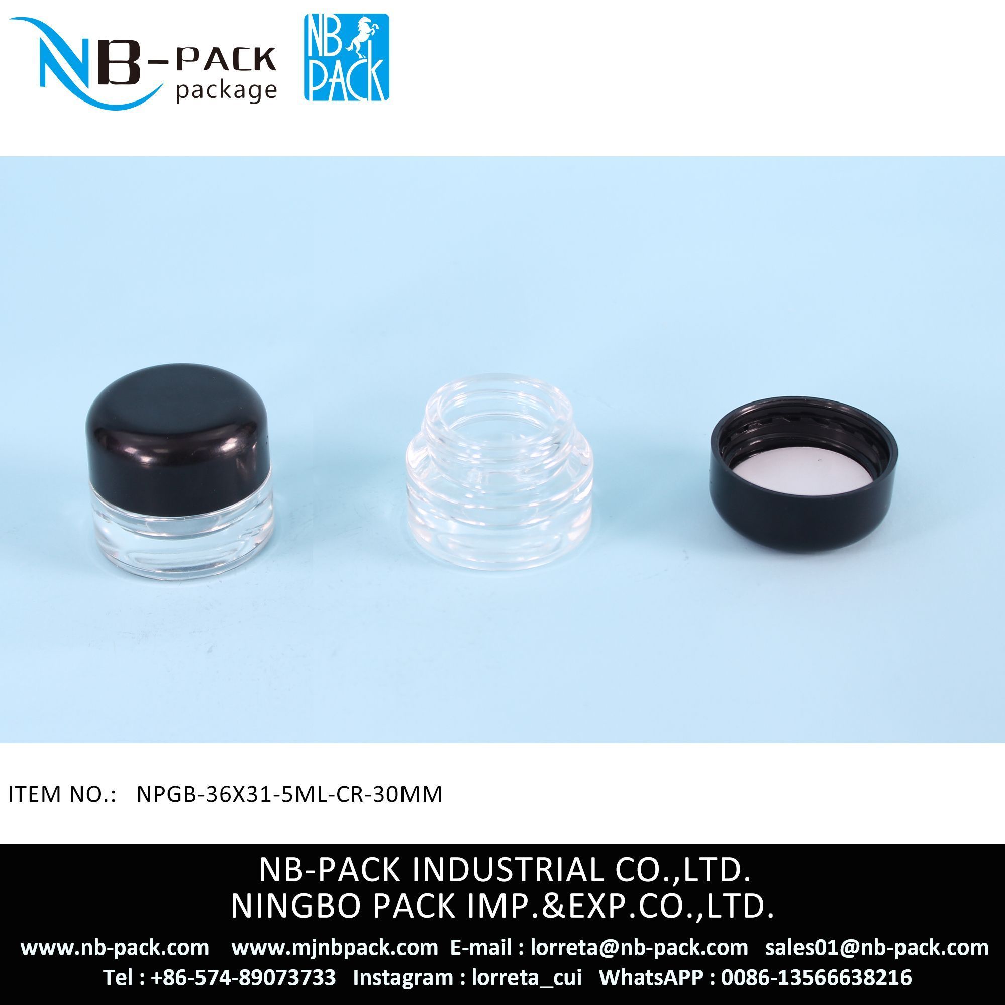 5ml Child Resistant Glass Concentrate Jar