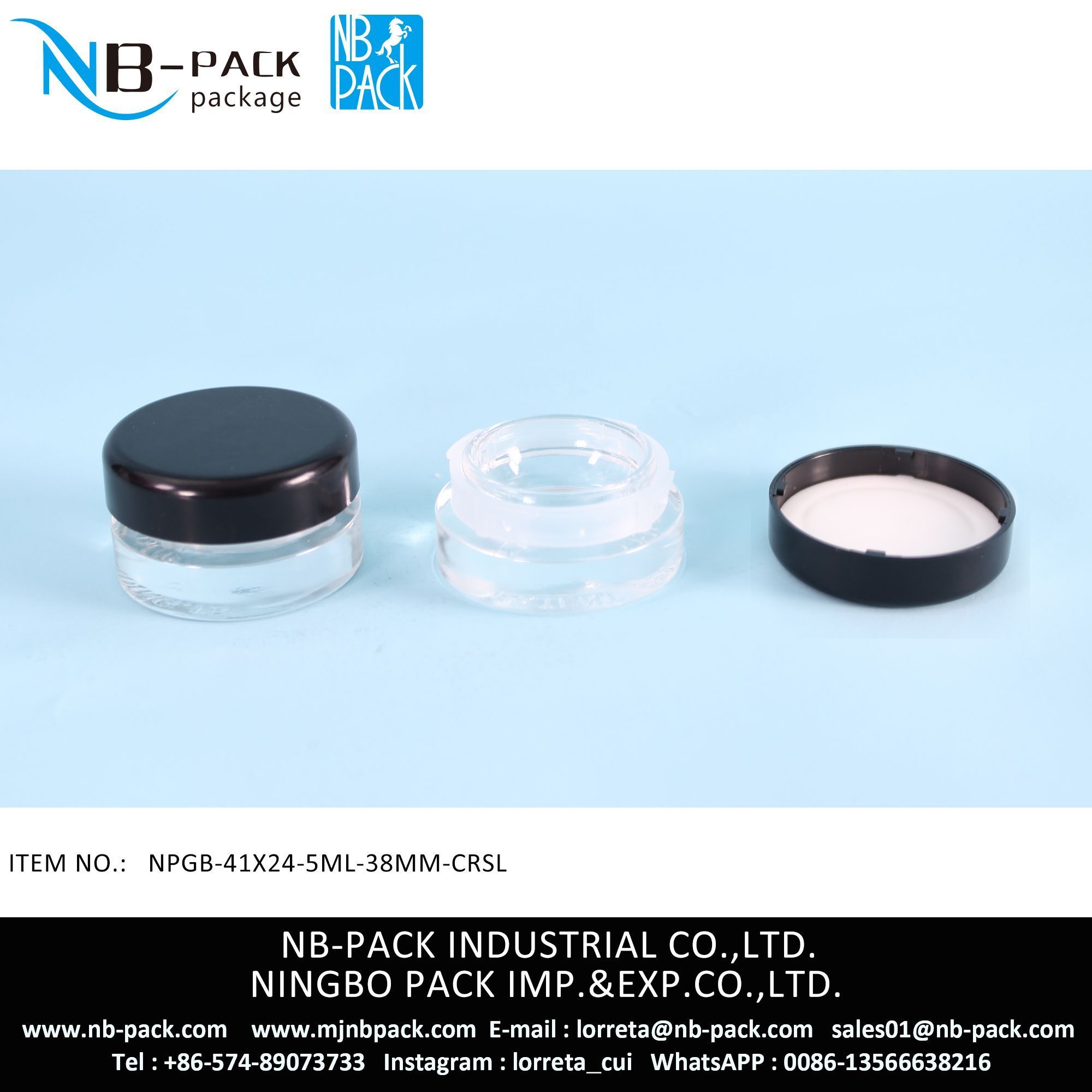 5ml Child Resistant Glass Concentrate Jar