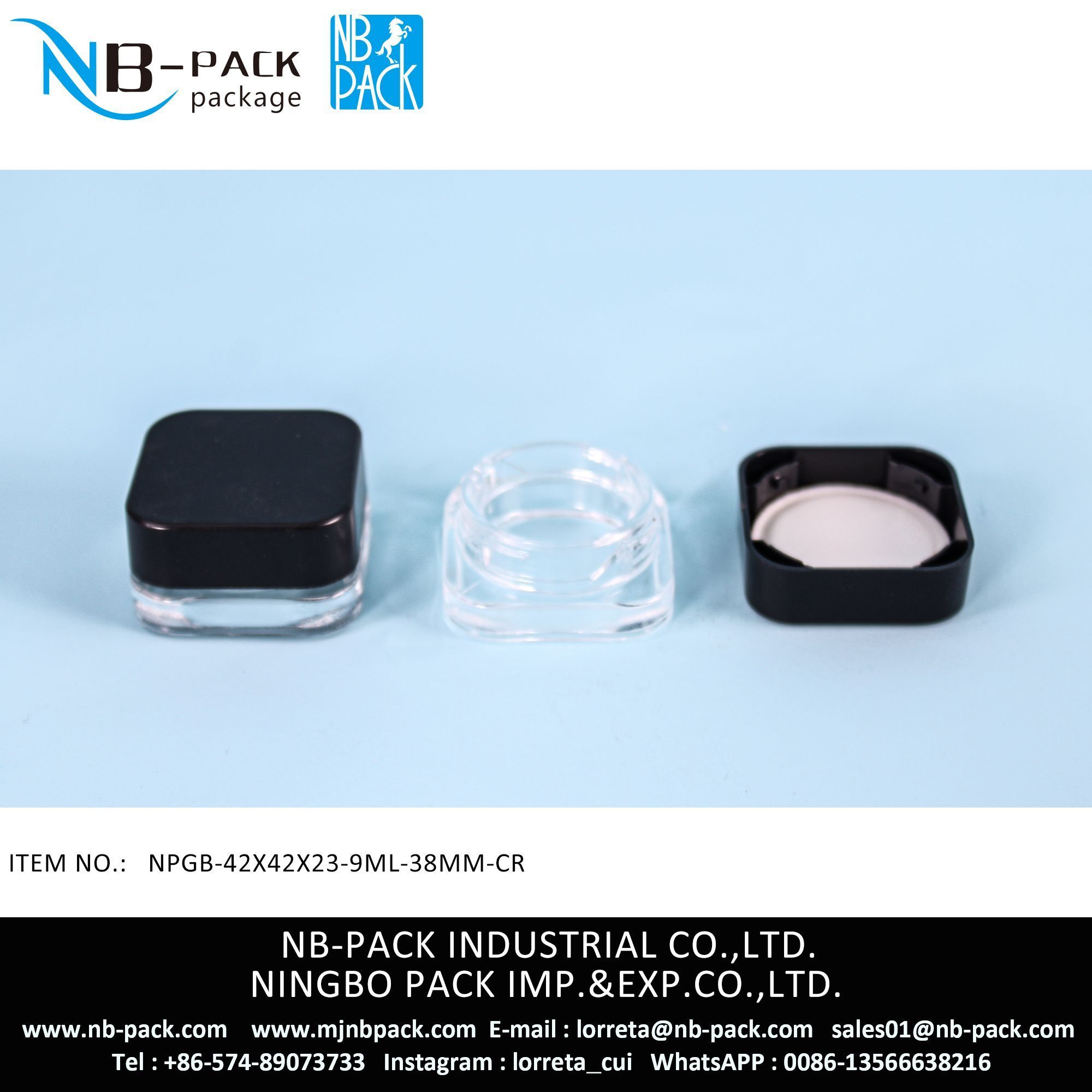 9ml Child Resistant Glass Concentrate jar