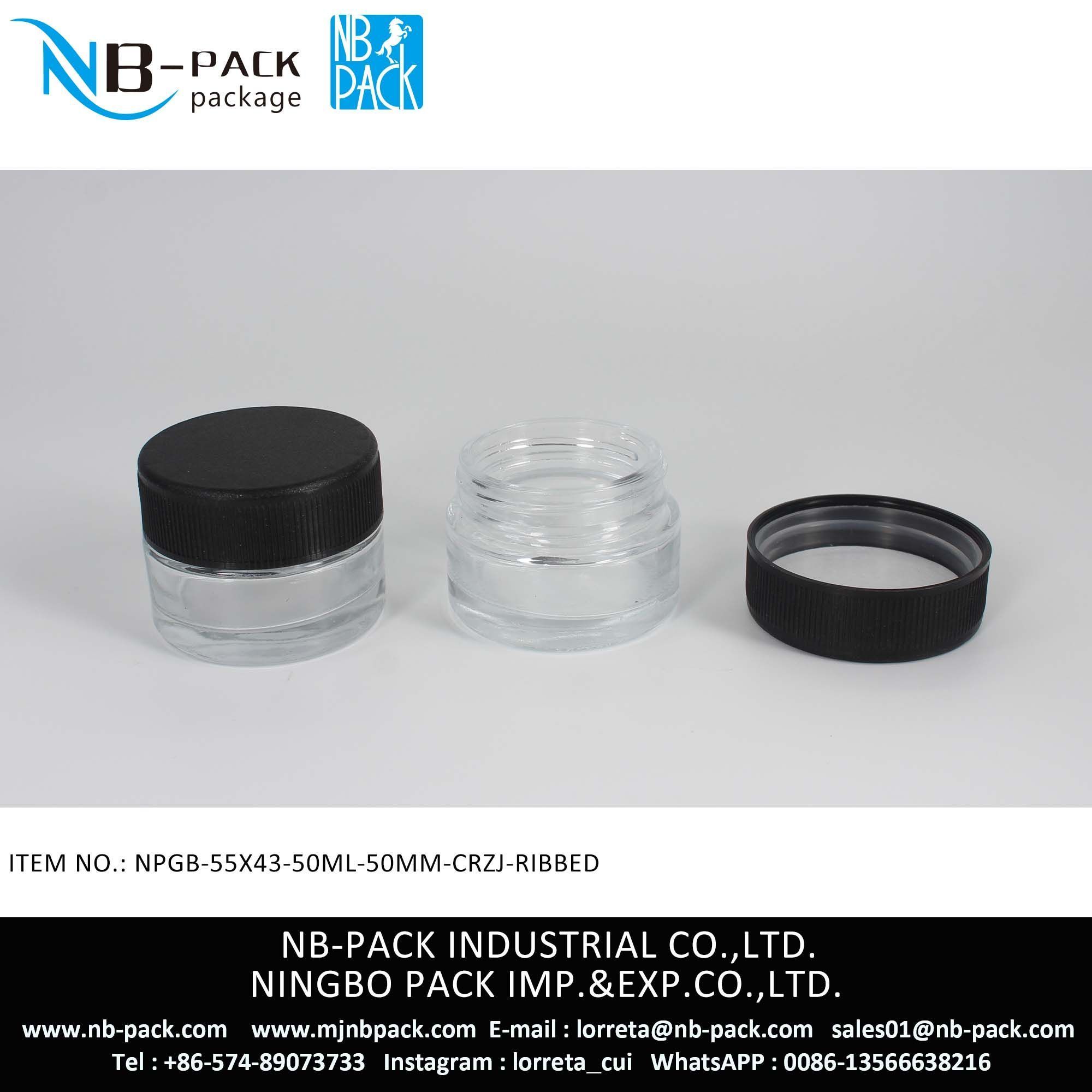 50ml Child Resistant Glass Jar