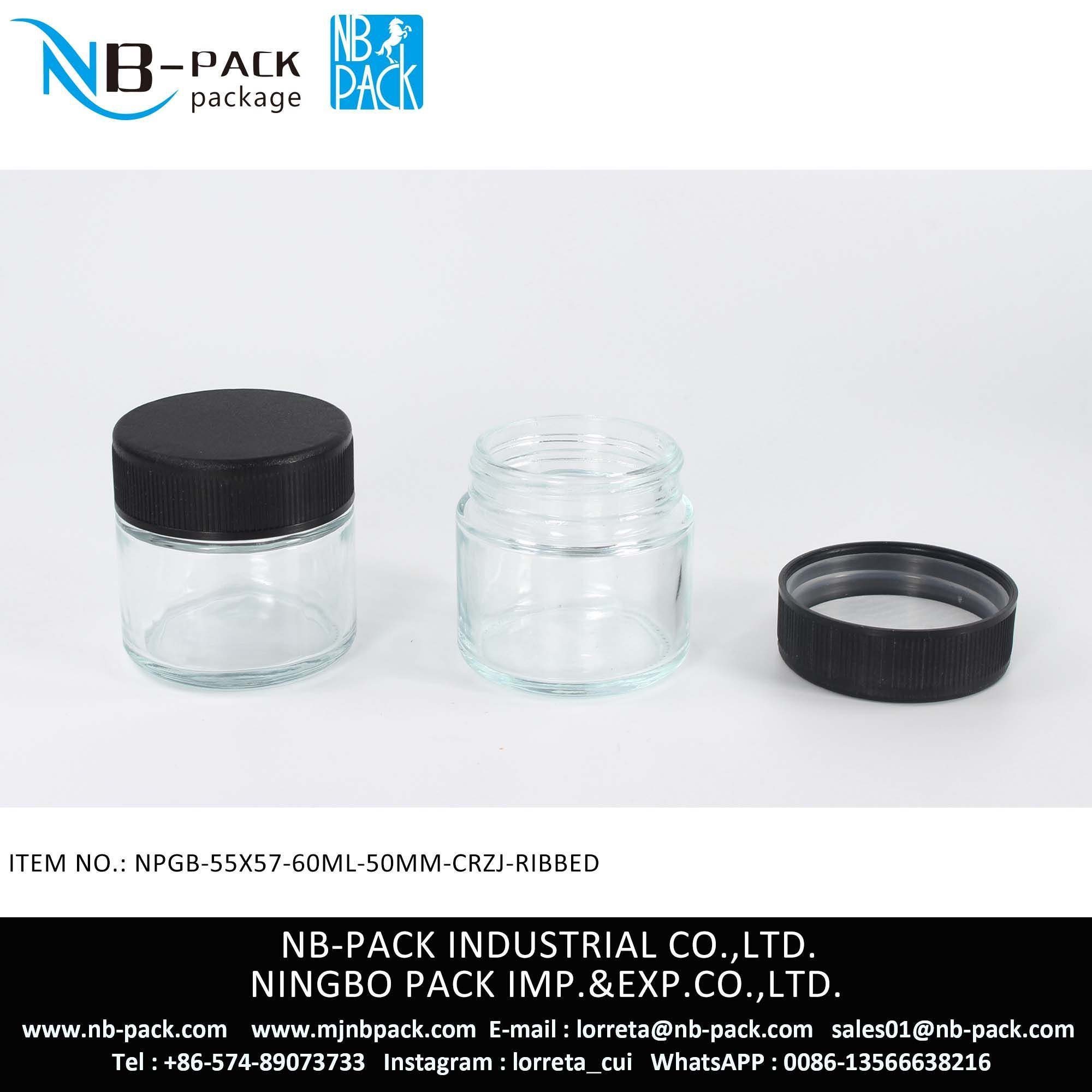 60ml Child Resistant Glass Jar