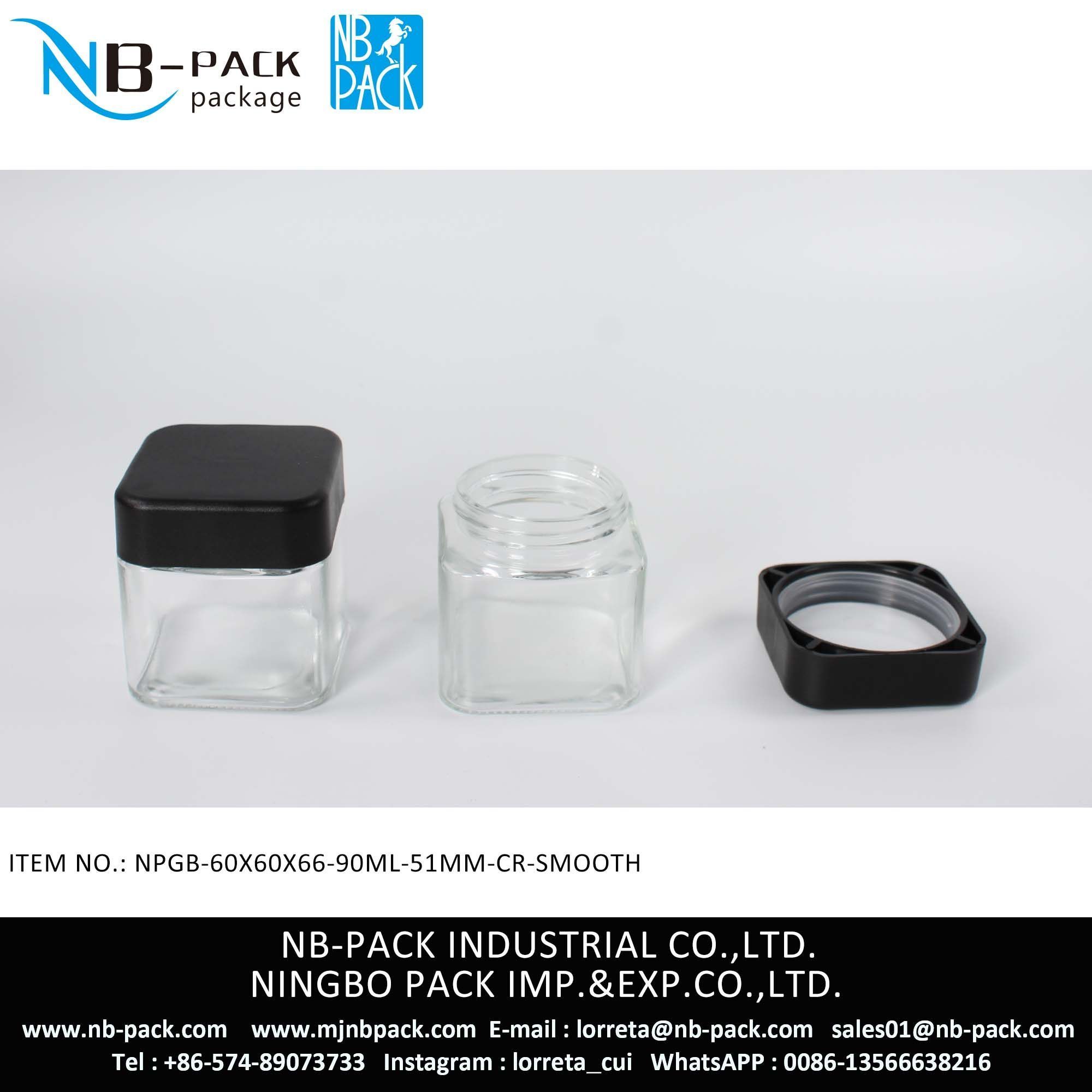 90ml Child Resistant Glass Jar