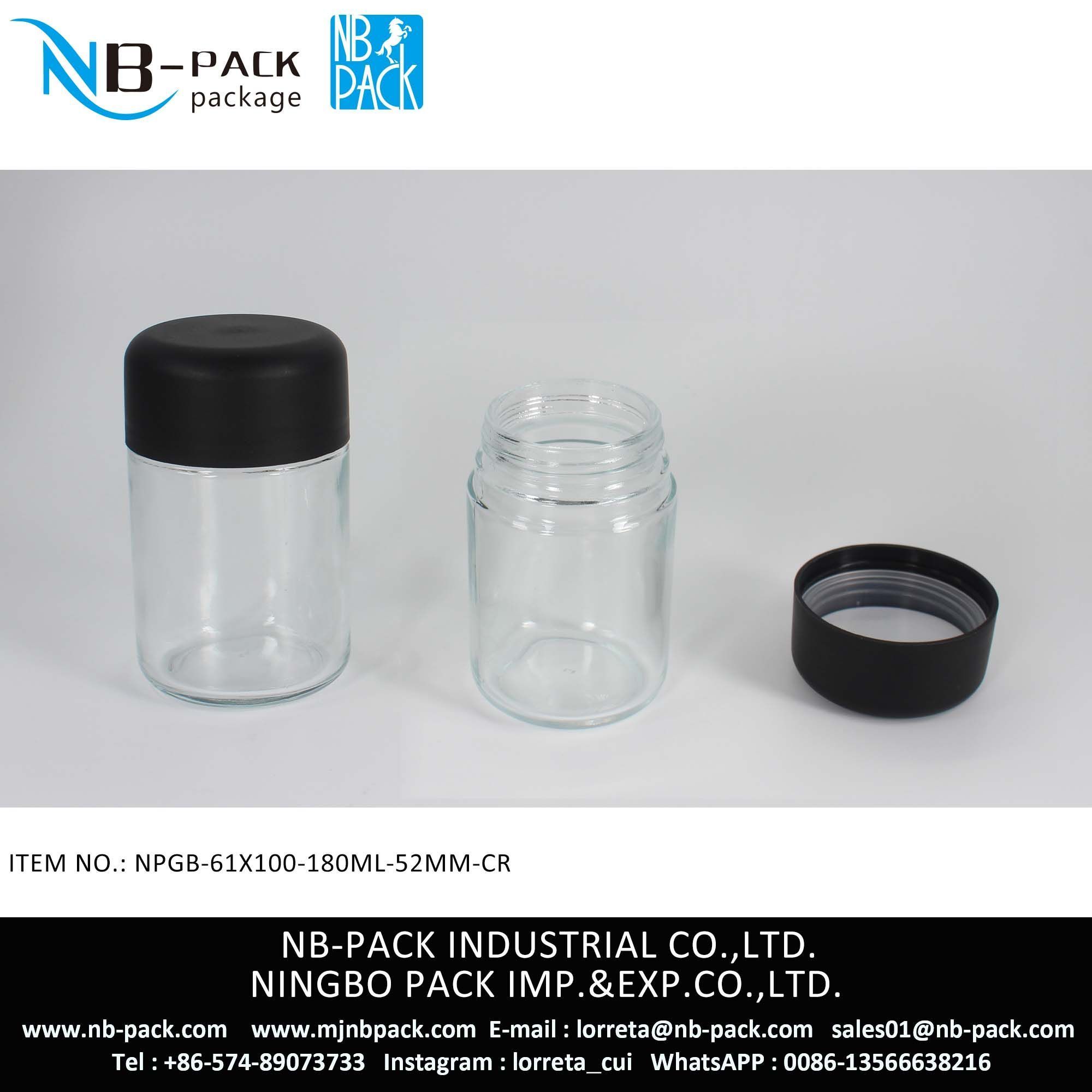 180ml Child Resistant Glass Jar