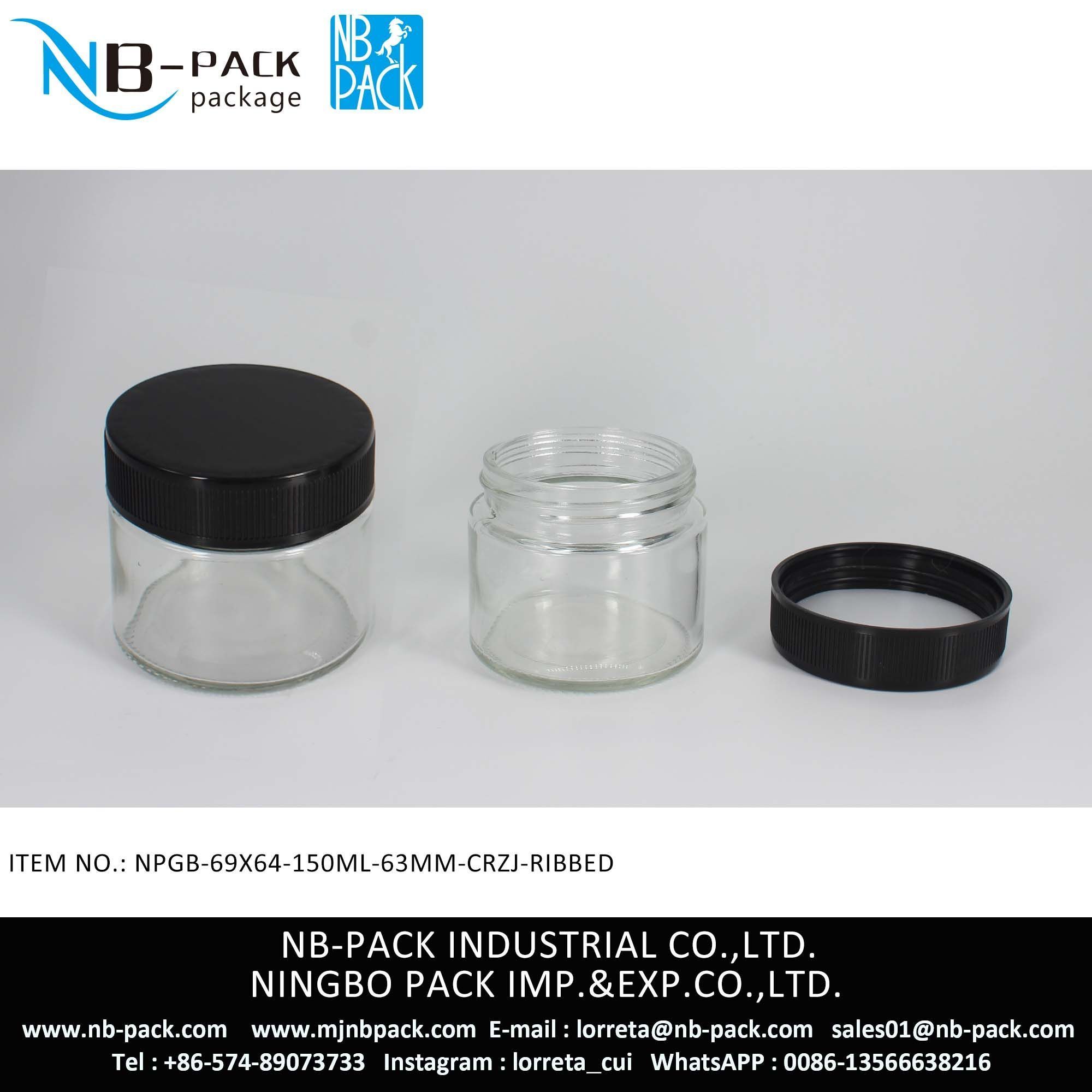 150ml Child Resistant Glass Jar