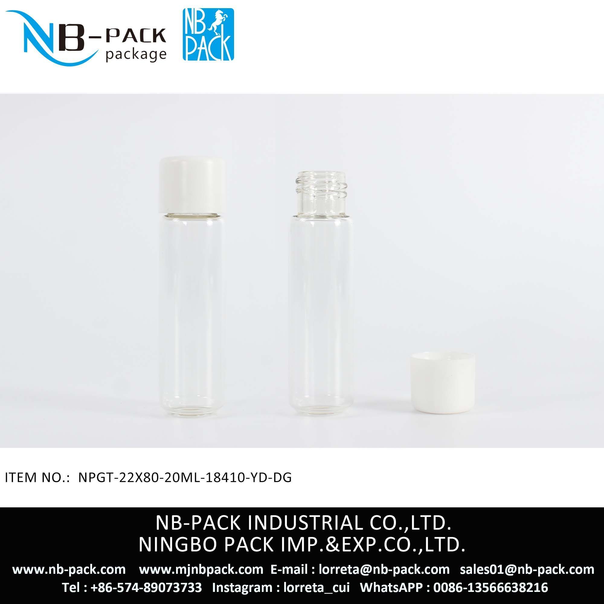 80mm Child Resistant Glass Tube
