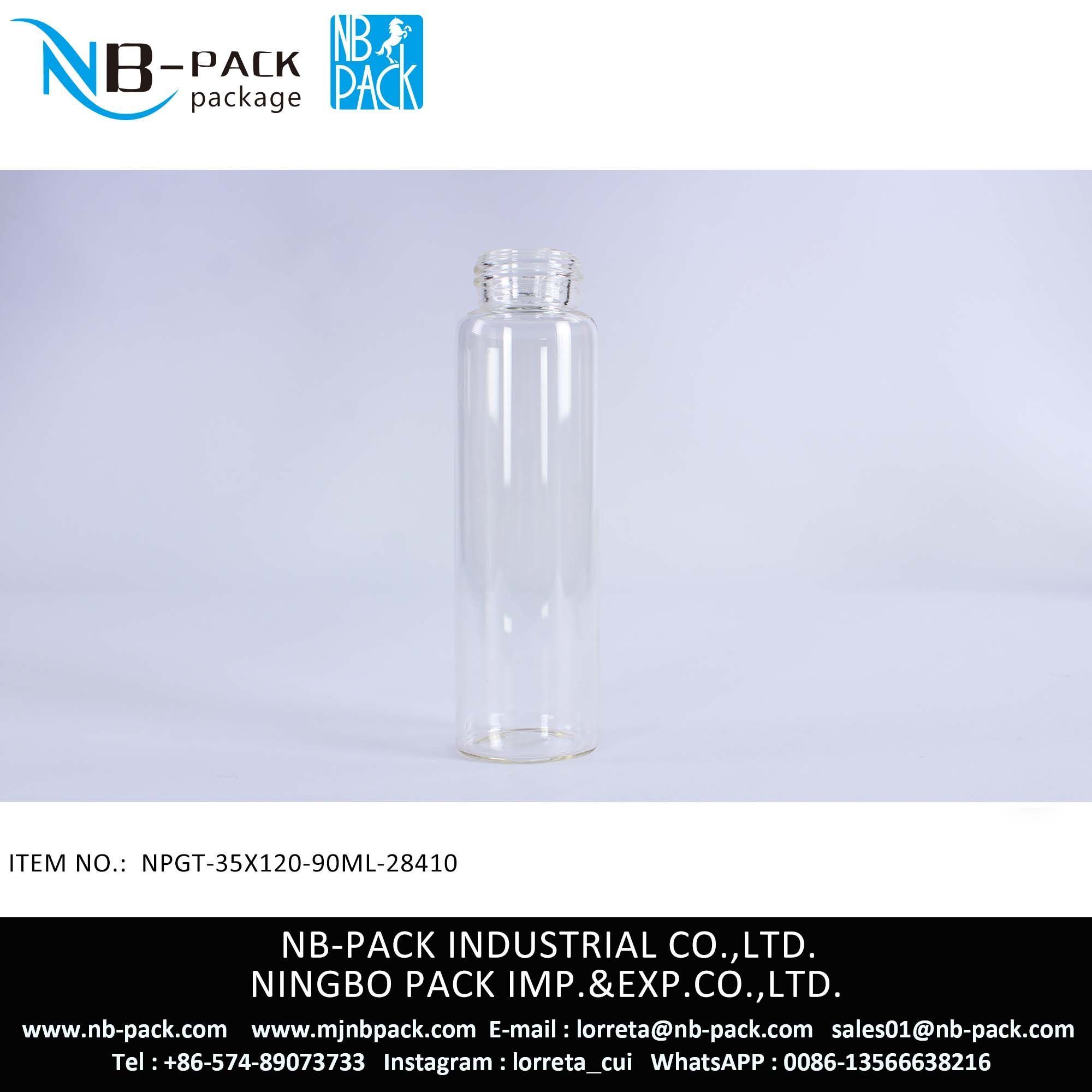 120mm Child Resistant Glass Tube