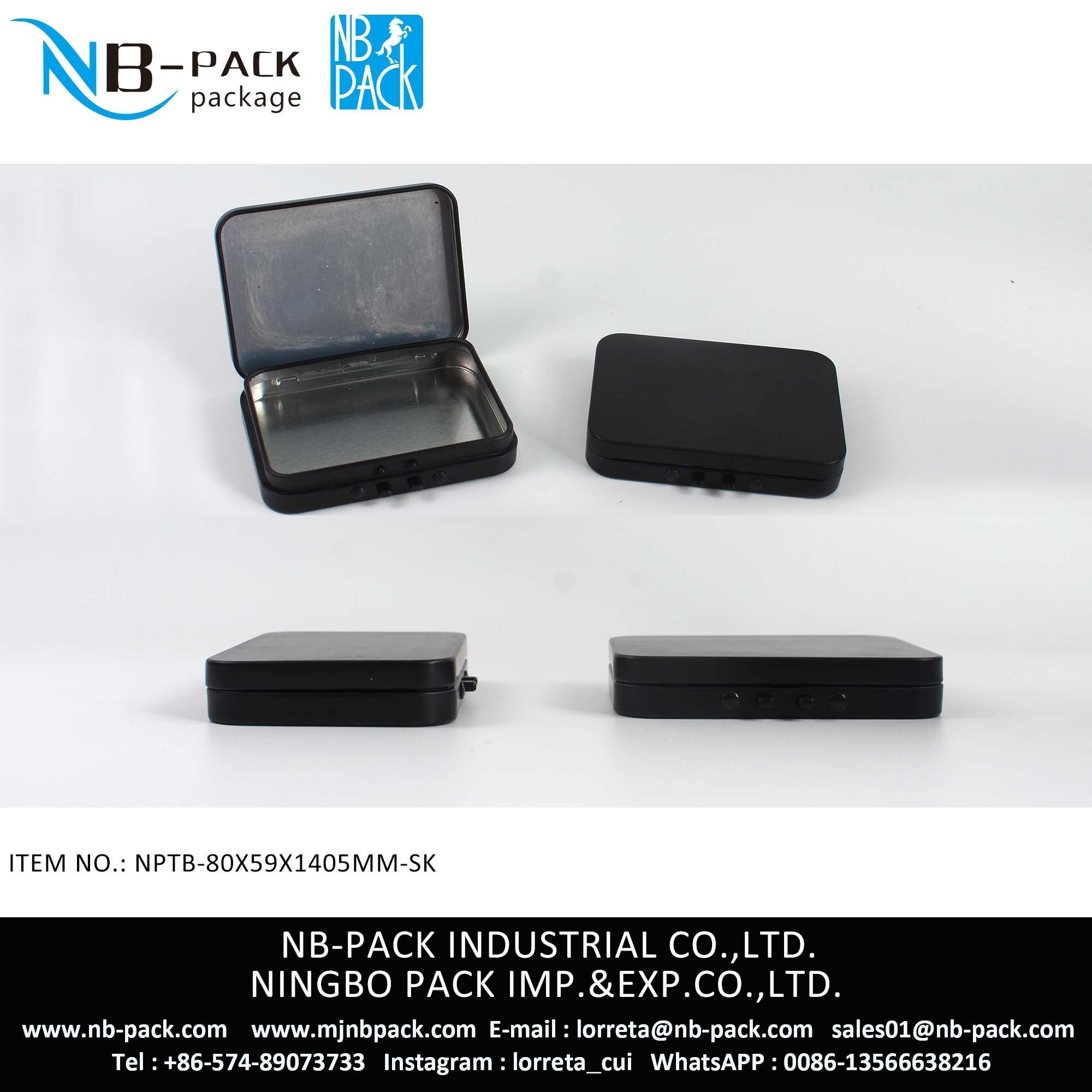 80mm Flip Cap Child Resistant Tin Box