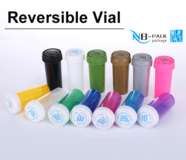 16DR Plastic Reversible Cap Vial