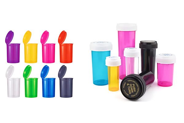 Child Resistant Plastic Vial